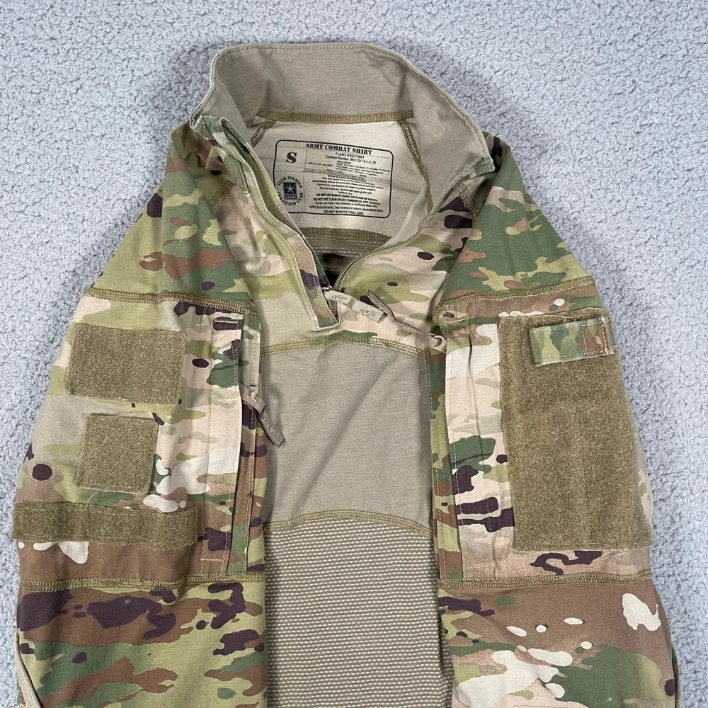 Sekri Army Combat Shirt‎ Mens S Multicam Camo BDU Made in USA Pockets Stretch